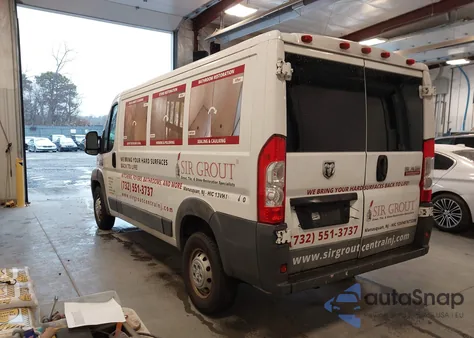 2017 Ram Promaster 1500 Low Roof 136 Wb из США, поврежденный, VIN 3C6TRVAG0HE541152